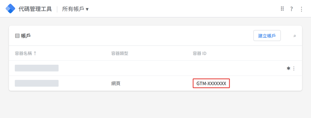 Google Tag Manager コンテナID